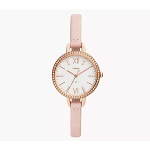 Fossil ES4402 Annette Three-Hand Blush Leather Watch